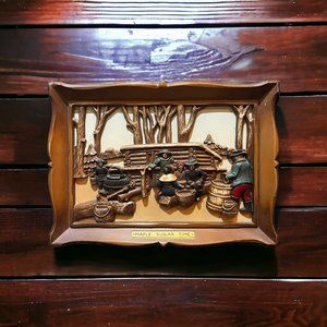 4 Vintage Syroco 3D Wall Hangings by Sugar